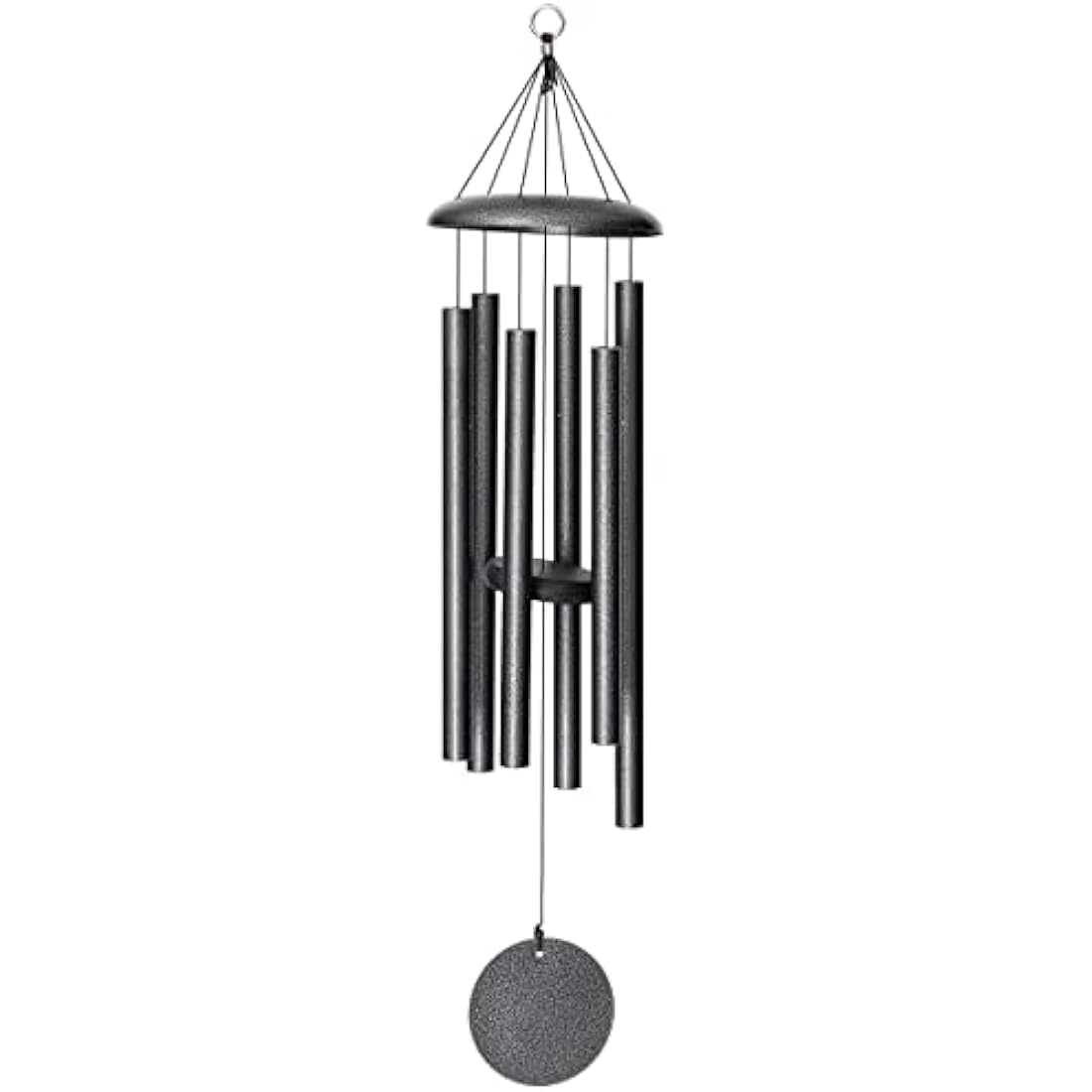 Corinthian Bells by Wind River - 36 inch Silver Vein Wind Chime for Patio, Backyard, Garden, and Outdoor décor (Aluminum Chime) Made in The USA