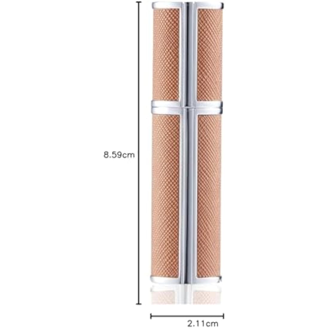 SUBORAWOS 5ML Perfume Atomiser,Refillable Perfume Spray Bottles,Mini Cologne Dispenser,Empty Fragrance Spray Bottle for Travel (YB-Brown)