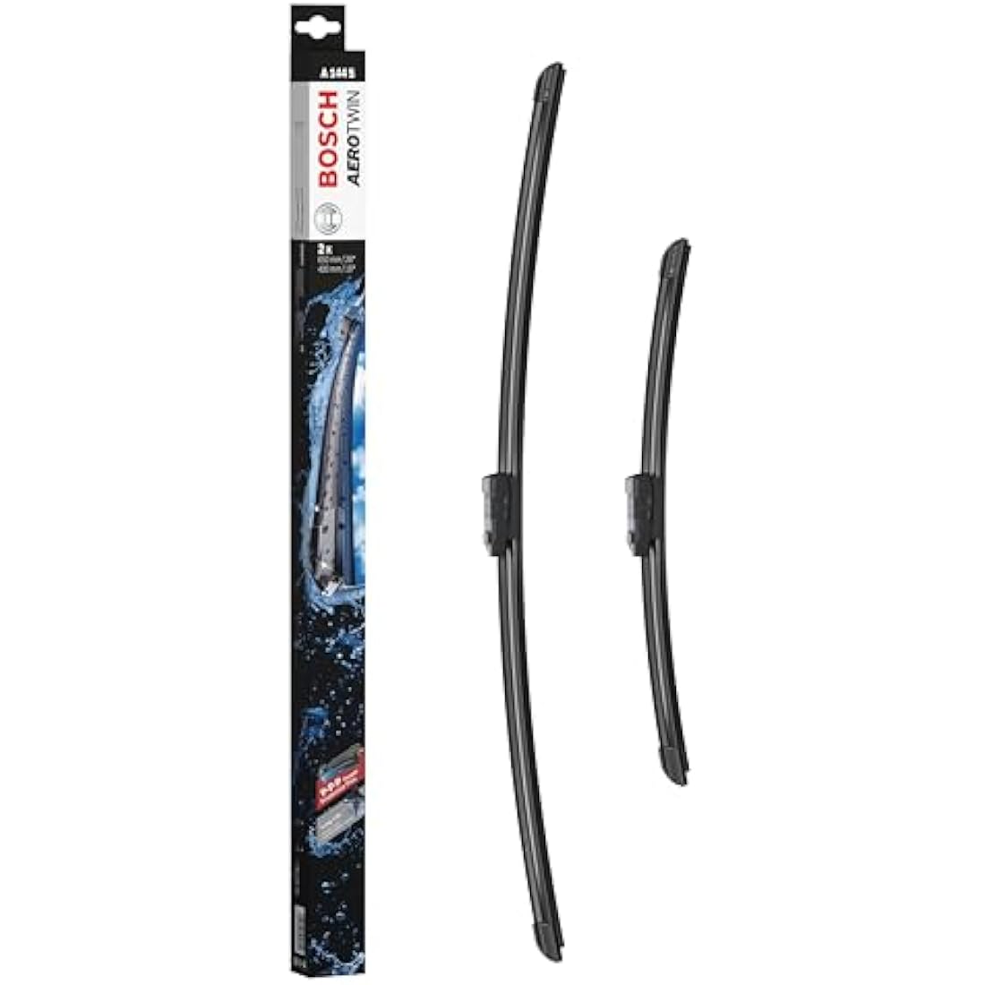 Bosch Wiper Blade Aerotwin A144S, Length: 650 mm/400 mm − Set of Front Wiper Blades