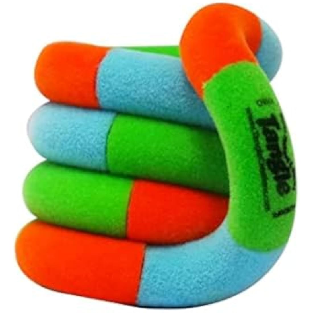Tangle Jr. Fuzzies Series | Orange Green Blue | FIDGET TO FOCUS | Fidget Toy For Kids | 3+ | Twisting Sensory Toy | Great for Fine Motor Skills | In Official Box