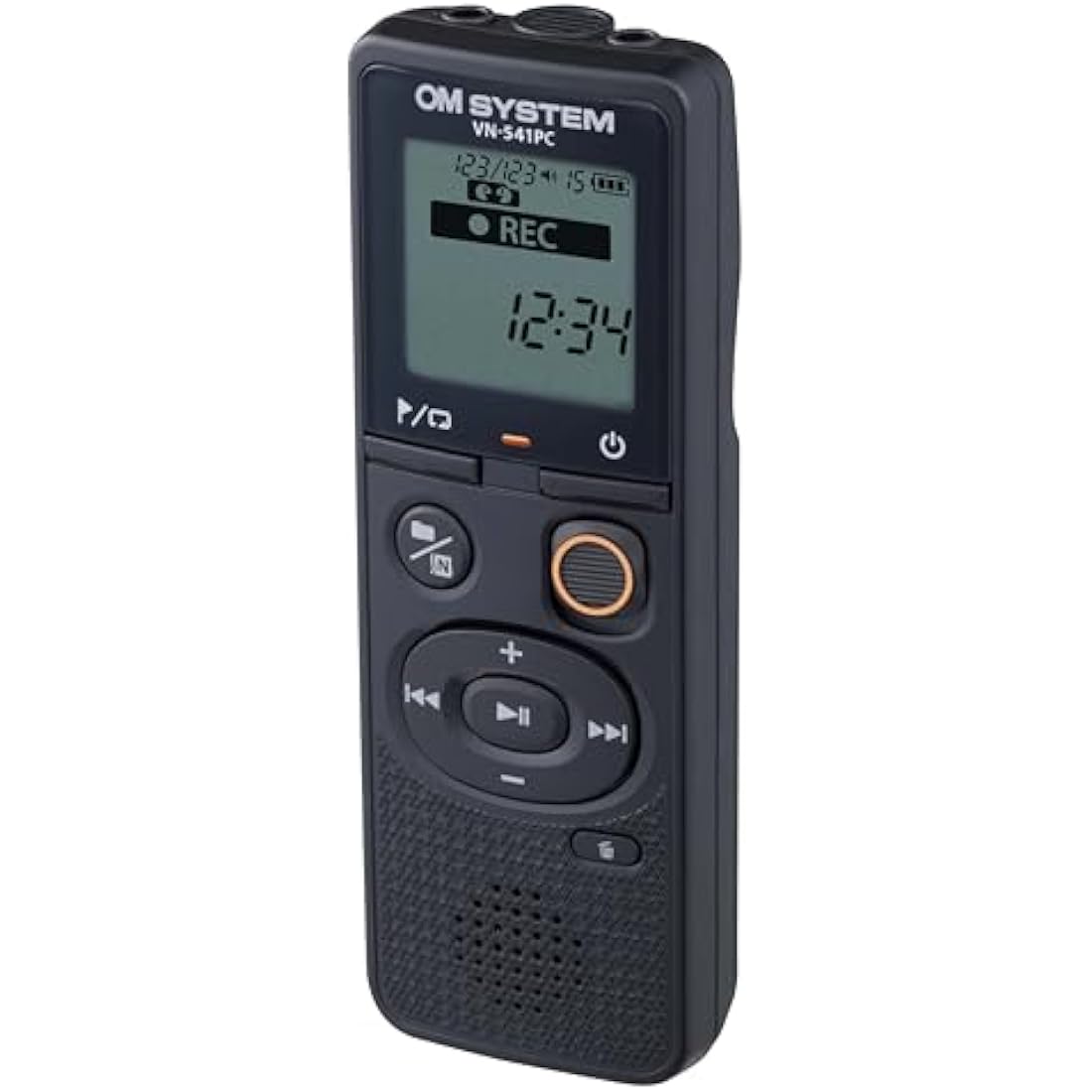 OM SYSTEM VN-541 PC (Successor Olympus VN-541 PC) Digital Voice Recorder with Omnidirectional Microphone, One-Touch Recording, Noise Cancellation & 4 GB Memory