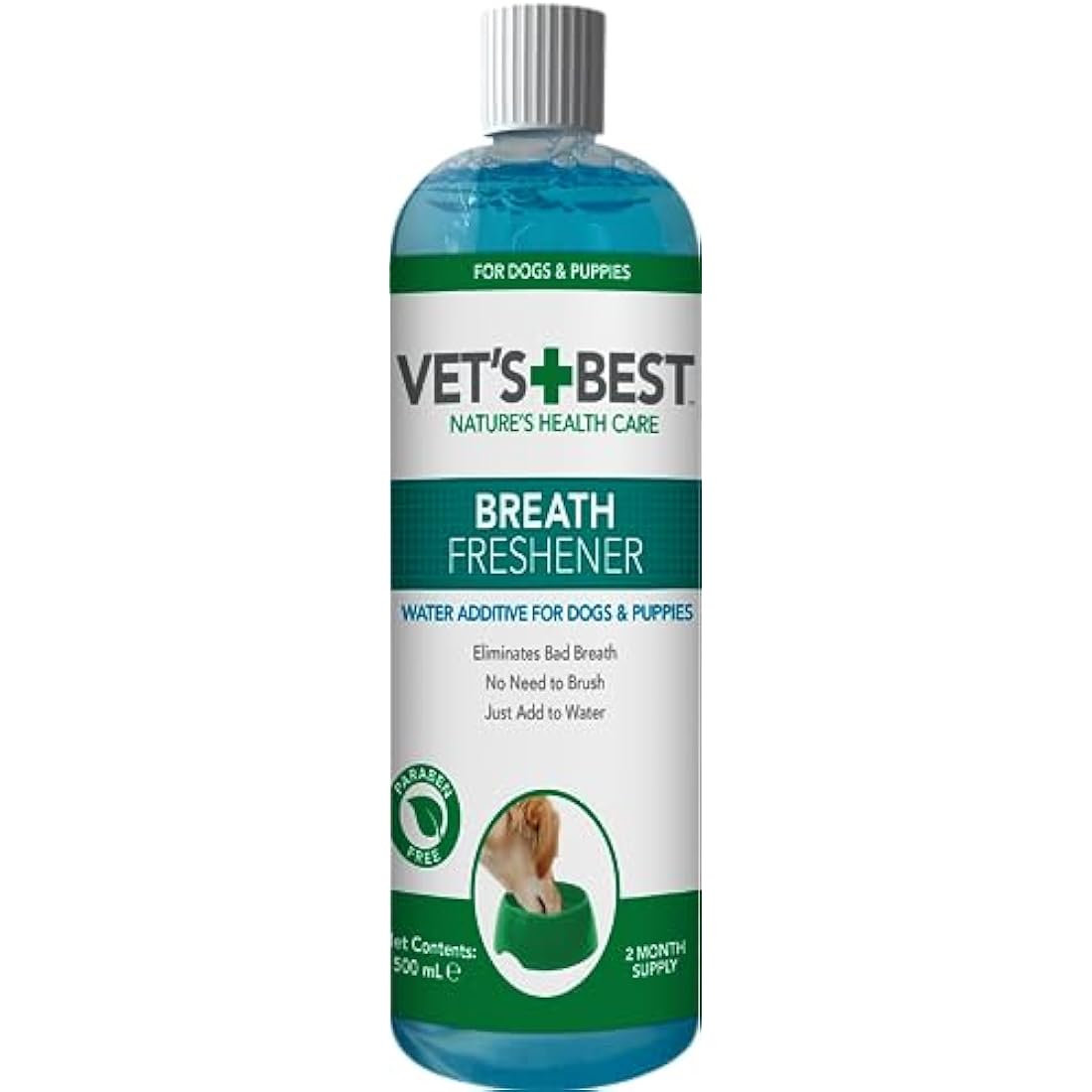 Vet’s Best Breath Freshener, Water Additive For Dogs 500ml