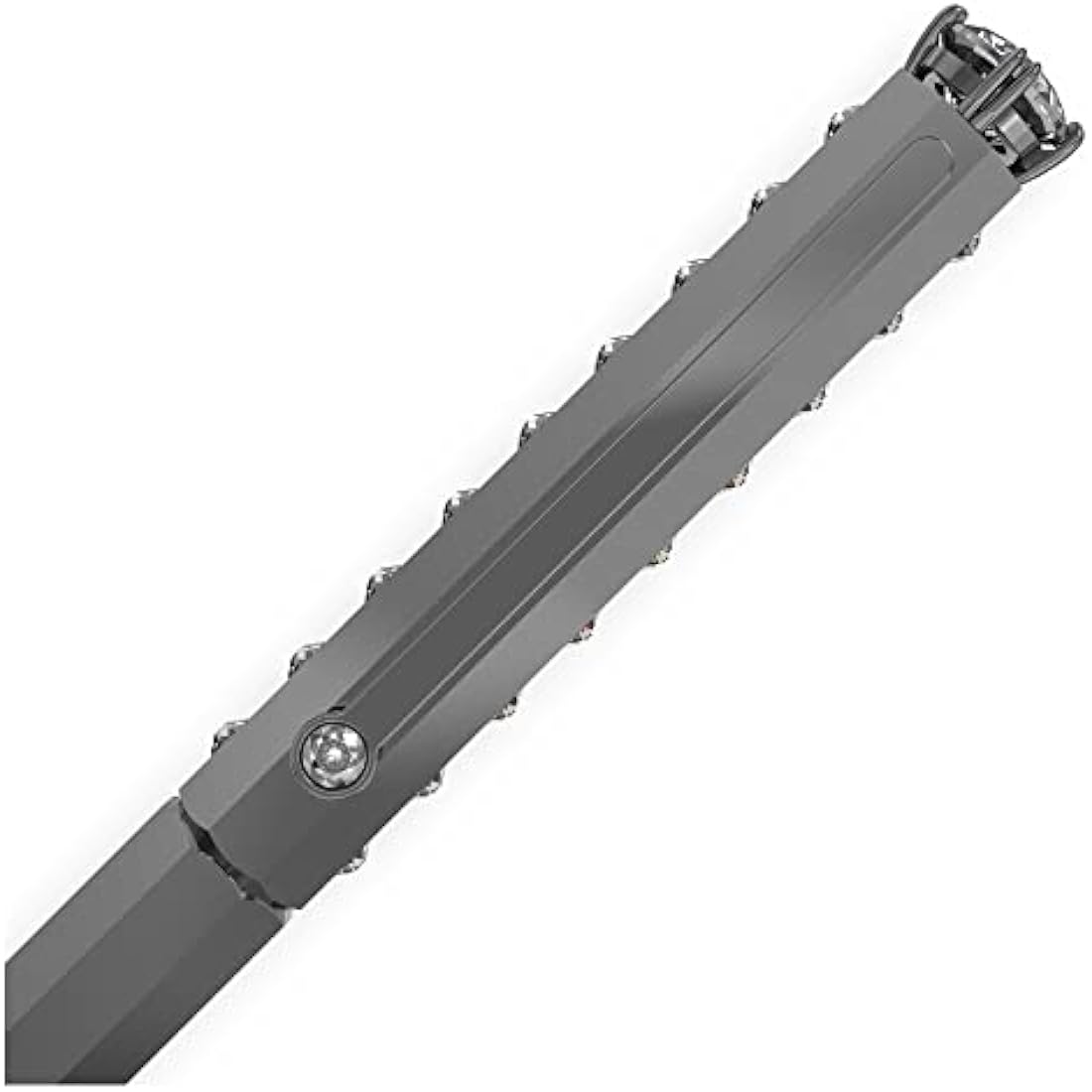 Swarovski Millenia Ballpoint Pen, Black Lacquered Casing with White Crystals from the Millenia Collection