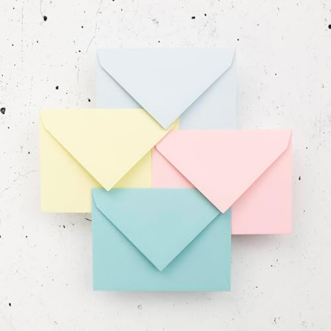Clairefontaine - Ref 5460C - Pollen Envelopes (Pack of 20) - 75 x 100mm Sized, 120gsm Paper, Gummed Seal, Inkjet & Laser Printer Compatible, Acid Free - Blue