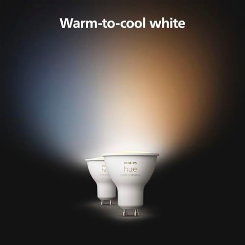 Philips Hue GU10 – Smart Spotlight – (2-Pack) White Ambiance