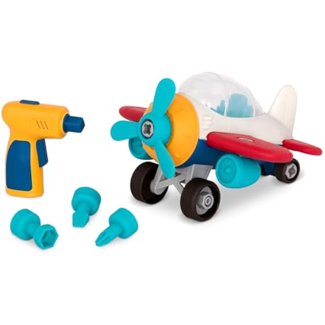 Battat – Wonder Wheels – Take – Apart Airplane – Toy Plane With Drill For Kids – STEM– Developmental Toys – 3+ Years