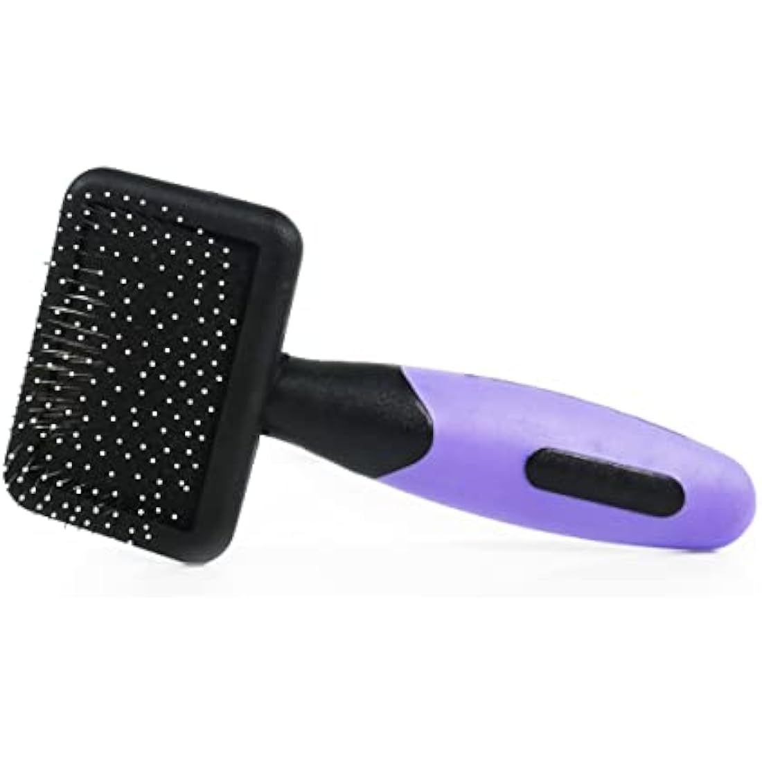 Rosewood Options Mini Slicker Brush for Small Animals, Gentle Brush, Ideal for Rabbits & Guinea Pigs, Black/Purple