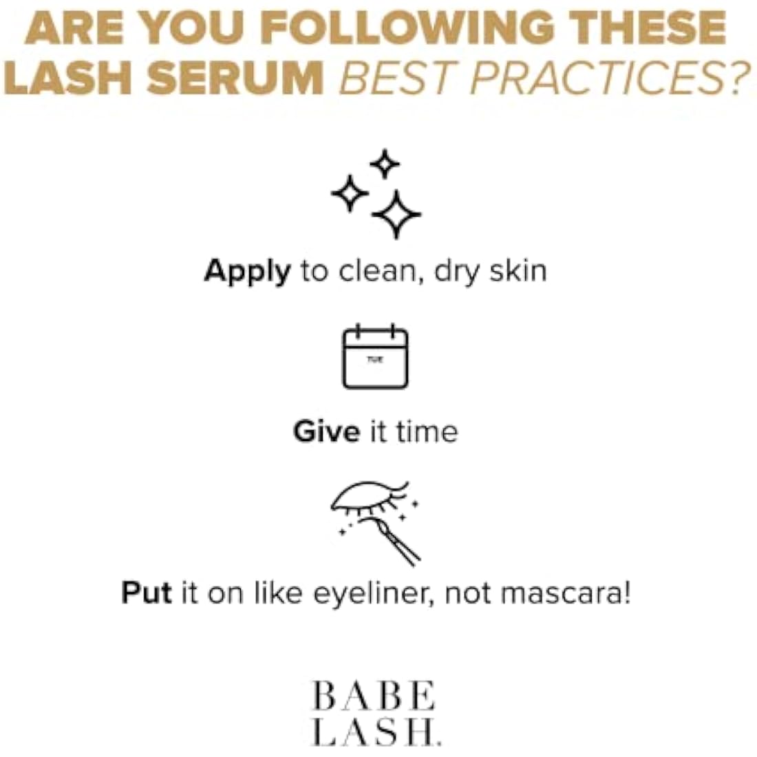 Babe Lash Essential Lash Serum - Fuller & Longer Looking Eyelashes, Lash Enhancing Serum, for Natural Lashes and Lash Extensions, 2mL, 3-month Supply