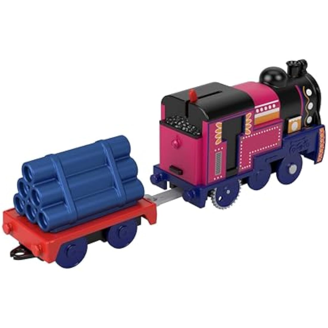 Thomas and Friends Motorized Toy Train Ashima Battery-Powered Engine with Cargo Car for Pretend Play Preschool Kids Ages 3+ Years, HMC22