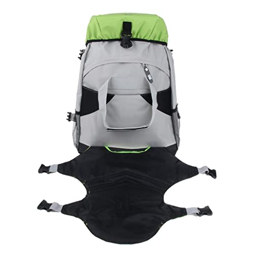 zalati Inline Skates Backpack Roller Skate Shoes Carrying Bag for Storage Easy to Carry Outdoor Sports - Green, M