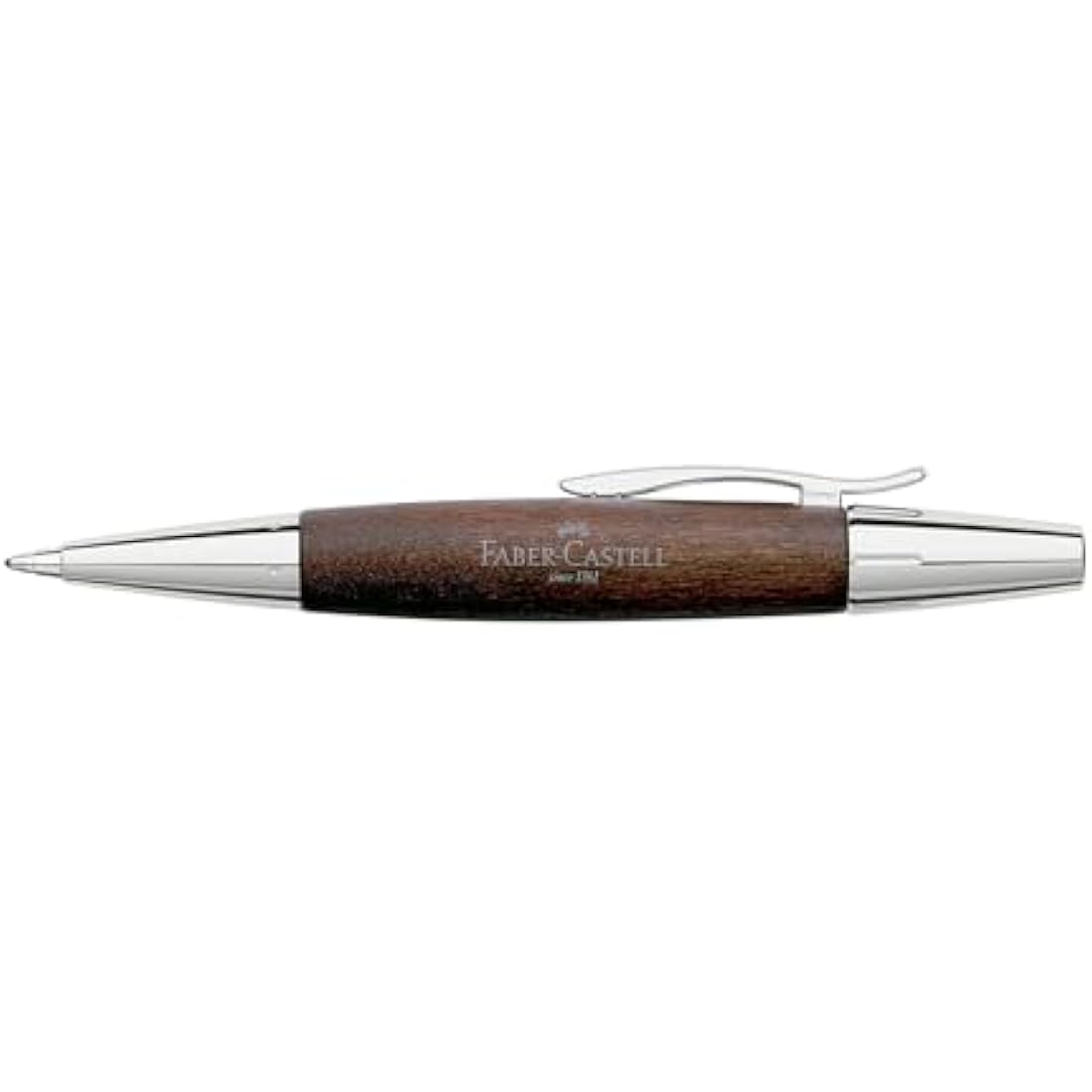 TWIST BALLPEN PEARWOOD/CHROMO DARK BROWN