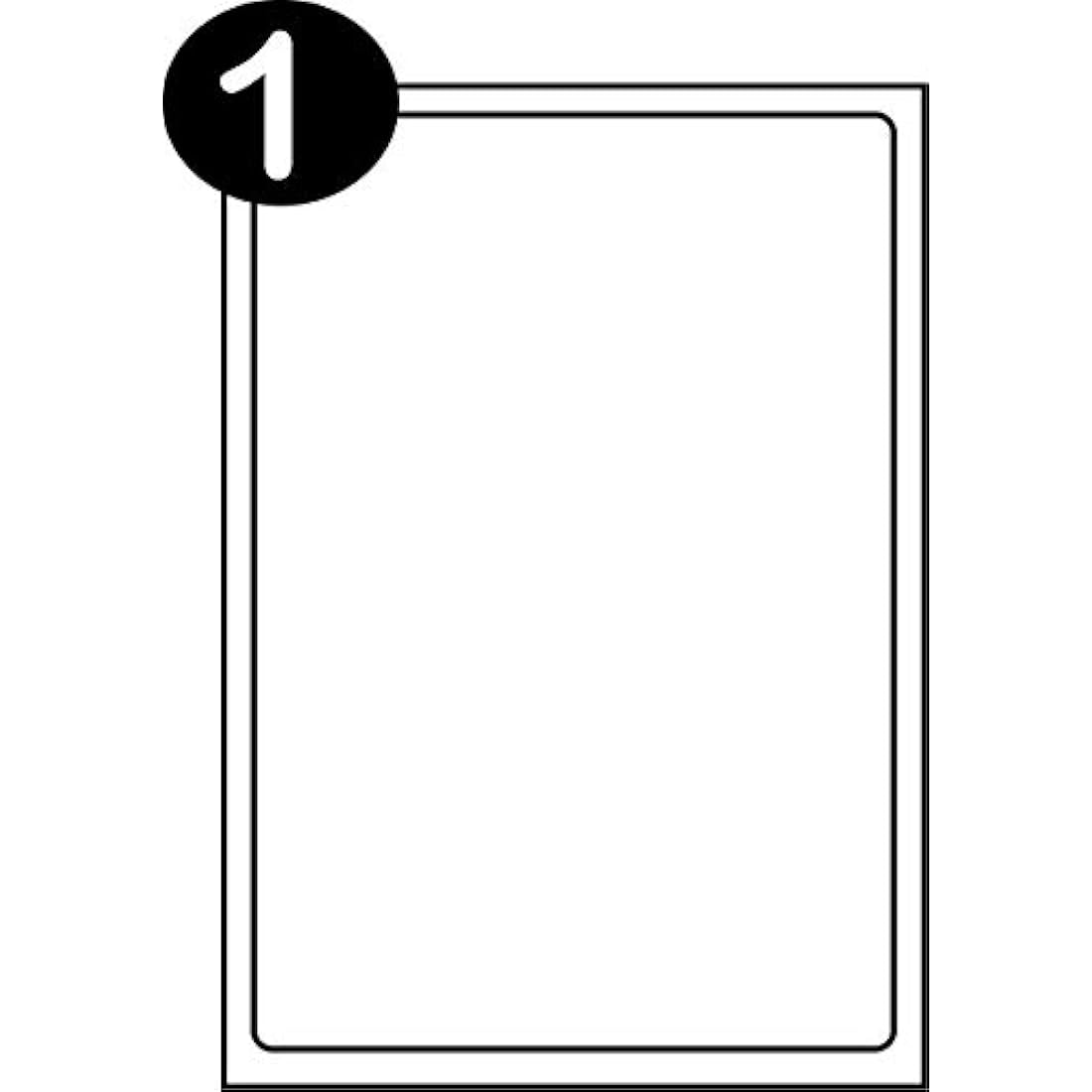 SmithPackaging A4 Self Adhesive Address Labels, 1 Label Per Sheet, 100 Sheets,199.6 x 289.1mm 100 Labels,