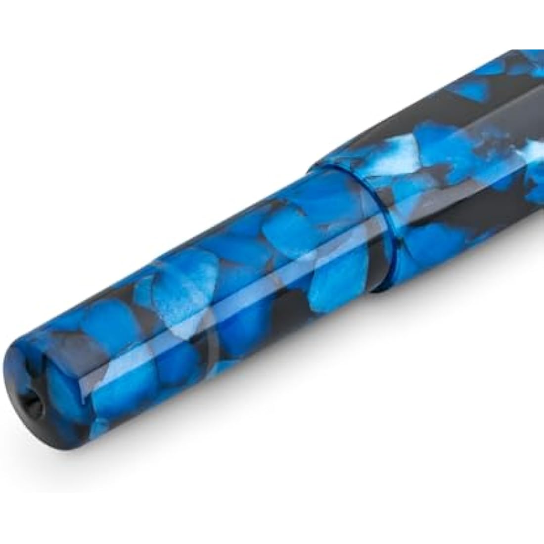 Kaweco ART SPORT Fountain Pen Pebble Blue I Exclusive Acrylic Reservoir Pen for Ink Cartridges With Steel Nib 12.5 cm I Including Metal Box I Nib: F (Fine)