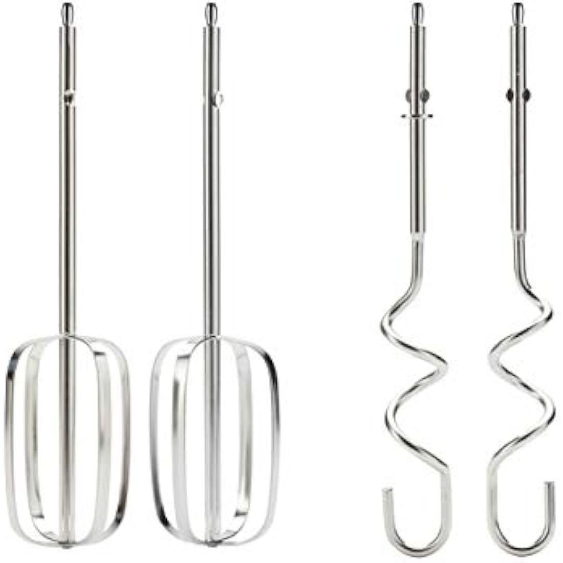 Kenwood Handmixer, 450W, 5 Speeds, Stainless Steel Kneaders and Beaters for Durability and Strength HMP30.A0SI- Silver