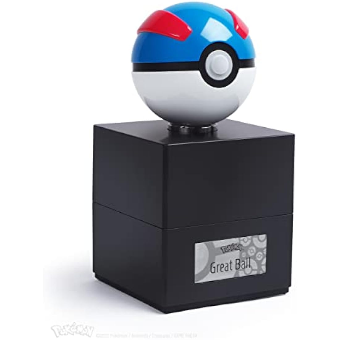 The Wand Company Original Poké Ball Authentic Replica - Realistic, Electronic, Die-Cast Poké Ball with Display Case Light Features. Officially Licensed by Pokémon