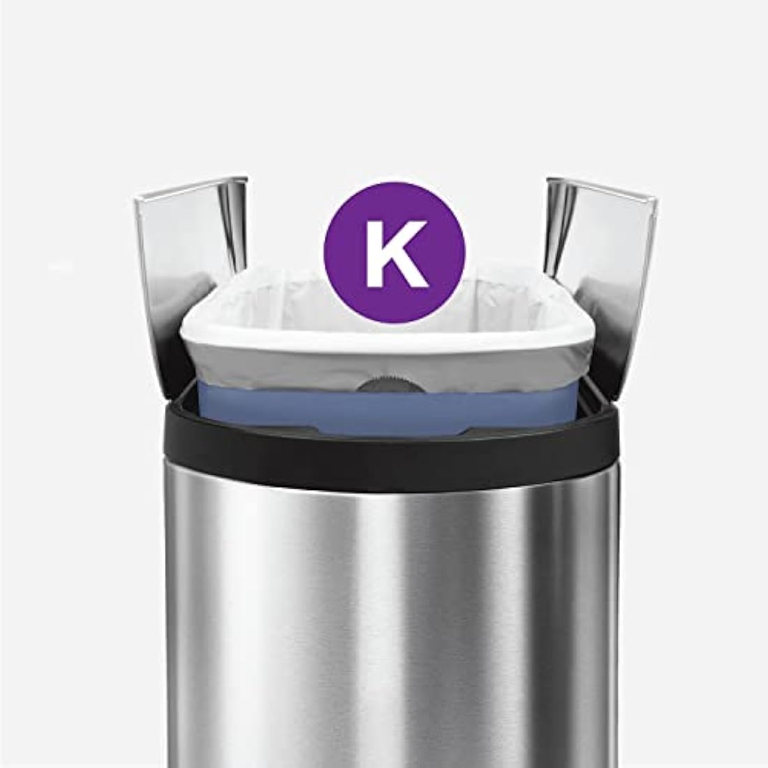 simplehuman CW0260 code K Custom Fit Bin Liner Bulk Pack, White Plastic (3 Pack of 20, Total 60 Liners)