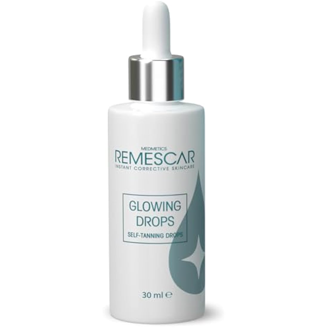 Remescar Self-Tanning Face Drops 30ml – Glow Drops for Bronzing – Add to Moisturiser for a Natural Fake Tan – Facial Tanning Enhancer & Bronzer Serum for Glowing Skin