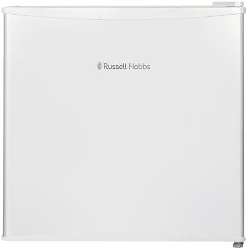 Russell Hobbs Table Top Larder Mini Fridge 43 Litre Capacity, Reversible Door & Adjustable Feet, Small Fridge, Manual Temperature Control, Ice Box, White RHTTF0E1W