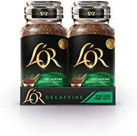 L'OR Decaf Instant Coffee 150g (Pack of 6 Jars, Total of 900g)