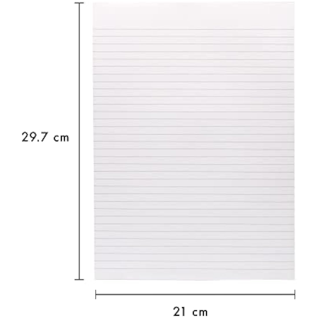 Pukka Pad, A4 8mm Ruled Memo Pad – Pack of 10 – 160 Pages, 80 Sheets of Unpunched 60GSM Paper Per Pad – Glue Top-Bound, Thick Card Back Cover for Home, School Students, & Office Professionals