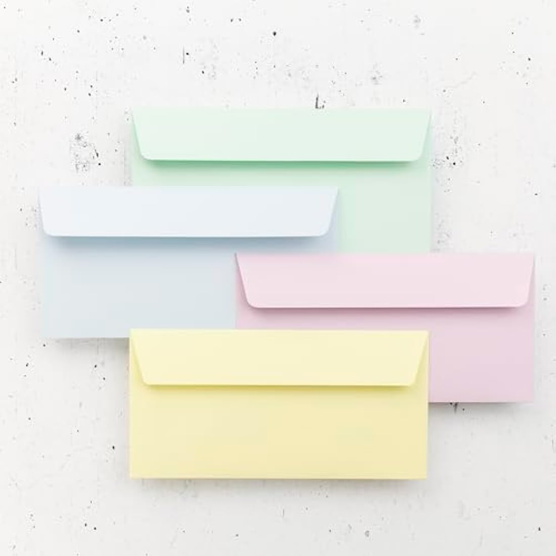 Clairefontaine - Ref 5455C - Pollen Adhesive Envelopes (Pack of 20) - DL Sized, 120gsm Paper, Printer-Compatible, Acid Free, Adhesive Strip for Easy Seal - Canary