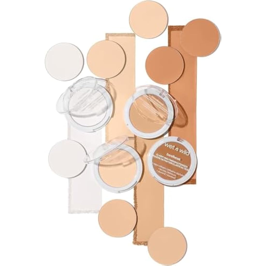 Wet n Wild, Bare Focus, Makeup Clarifying and Finishing Powder, Translucent and Matte for a Flawless Makeup Base, Long-Lasting, with Hyaluronic Acid and Vitamin E, for Medium/Tan Skin Tones
