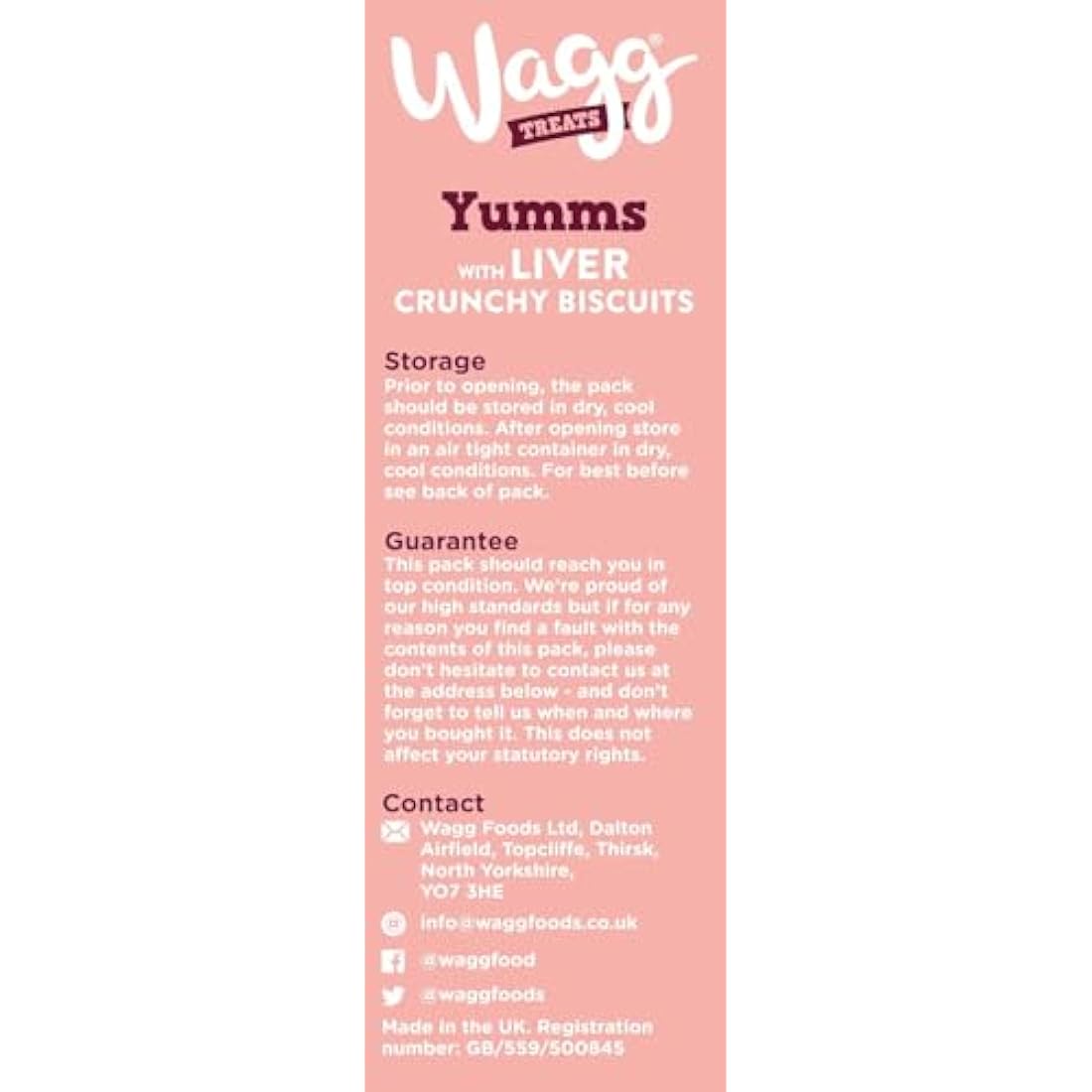 Wagg Yumms Liver Dog Treats 400g (Pack of 5) - Oven Baked