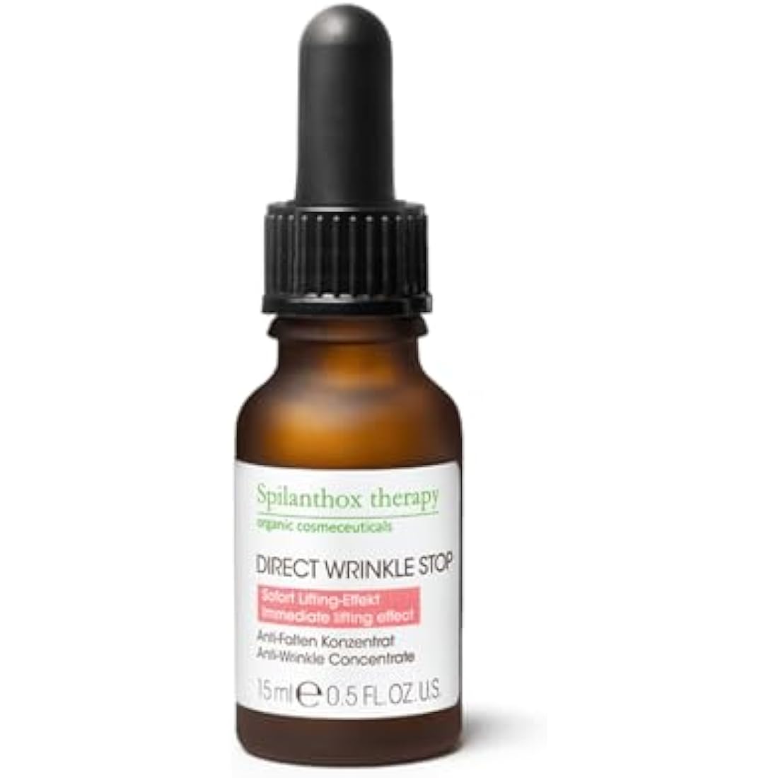 Spilanthox therapy - Direct Wrinkle Stop - Anti-Ageing Concentrate for Smoothing Facial Expressions & Reducing Wrinkles - Facial Care - Spilanthol & Hyaluronic Acid - Vegan Cosmetics - 15ml