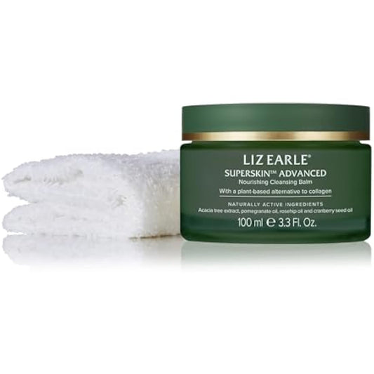 LIZ EARLE Superskin Advanced Nourishing Cleansing Balm 100ml Pot - Complete with 1x Luxury Cleansing Cloth