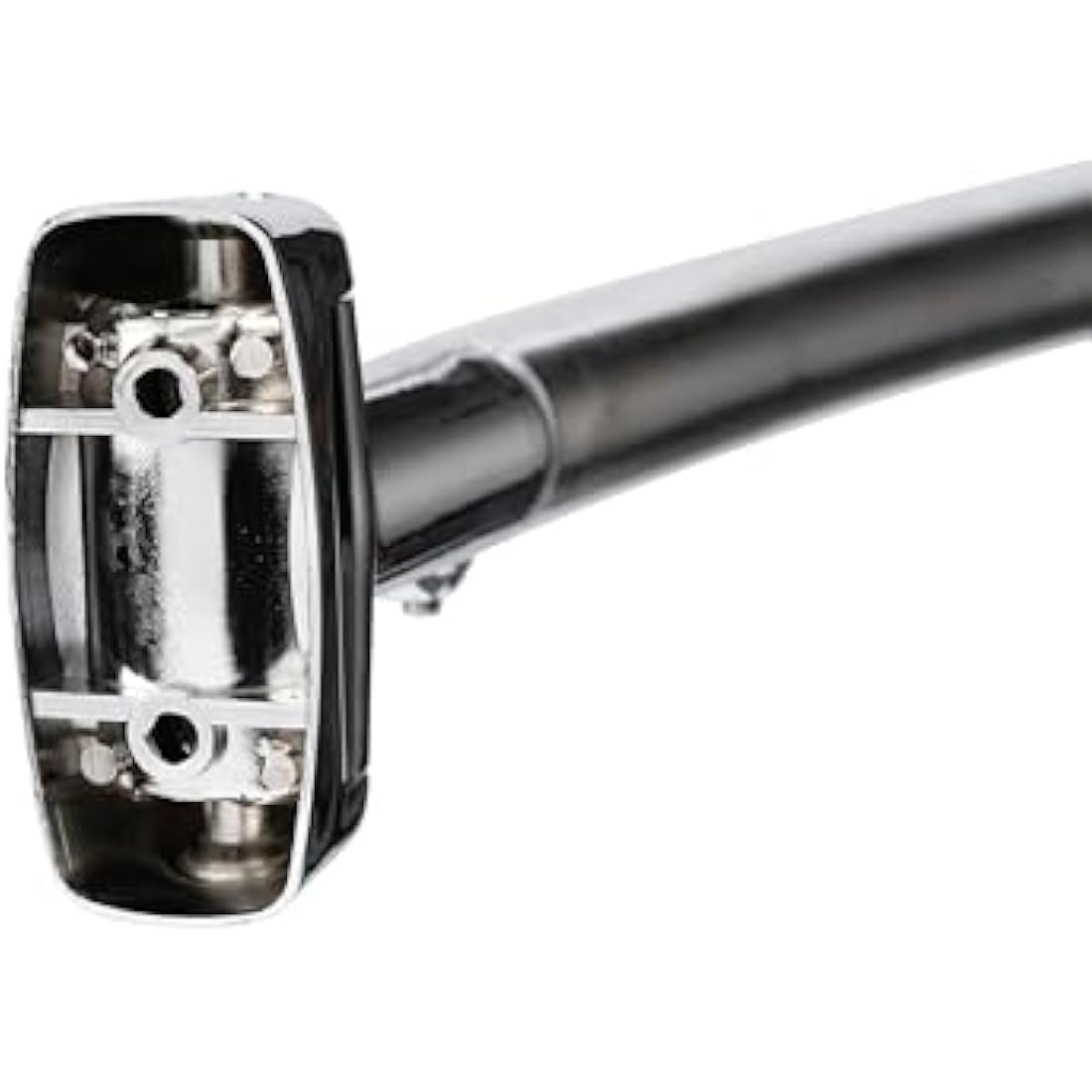 Croydex Stainless Steel Premium Extendable Telescopic Curved Rod, 1080 - 1850mm, Silver