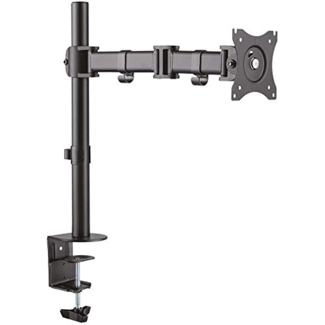 RICOO Monitor Stand Tilt TS5711 Swivel 12-29 Inch VESA 75x75 100x100 Adjustable Arm Mounting System LED LCD Screen Desk Mount Black