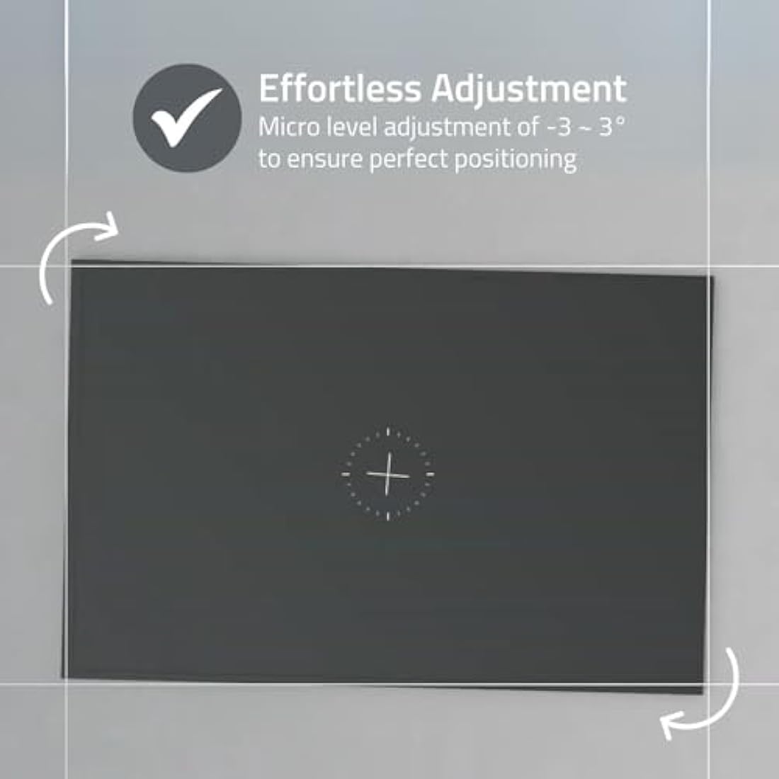 Nedis Micro-Gap Fixed TV Wall Mount for Samsung 43-85" Neo QLED, QLED (Excl. Q80A) and Crystal UHD TVs up to 60kg - Ultra Slim 7.5mm