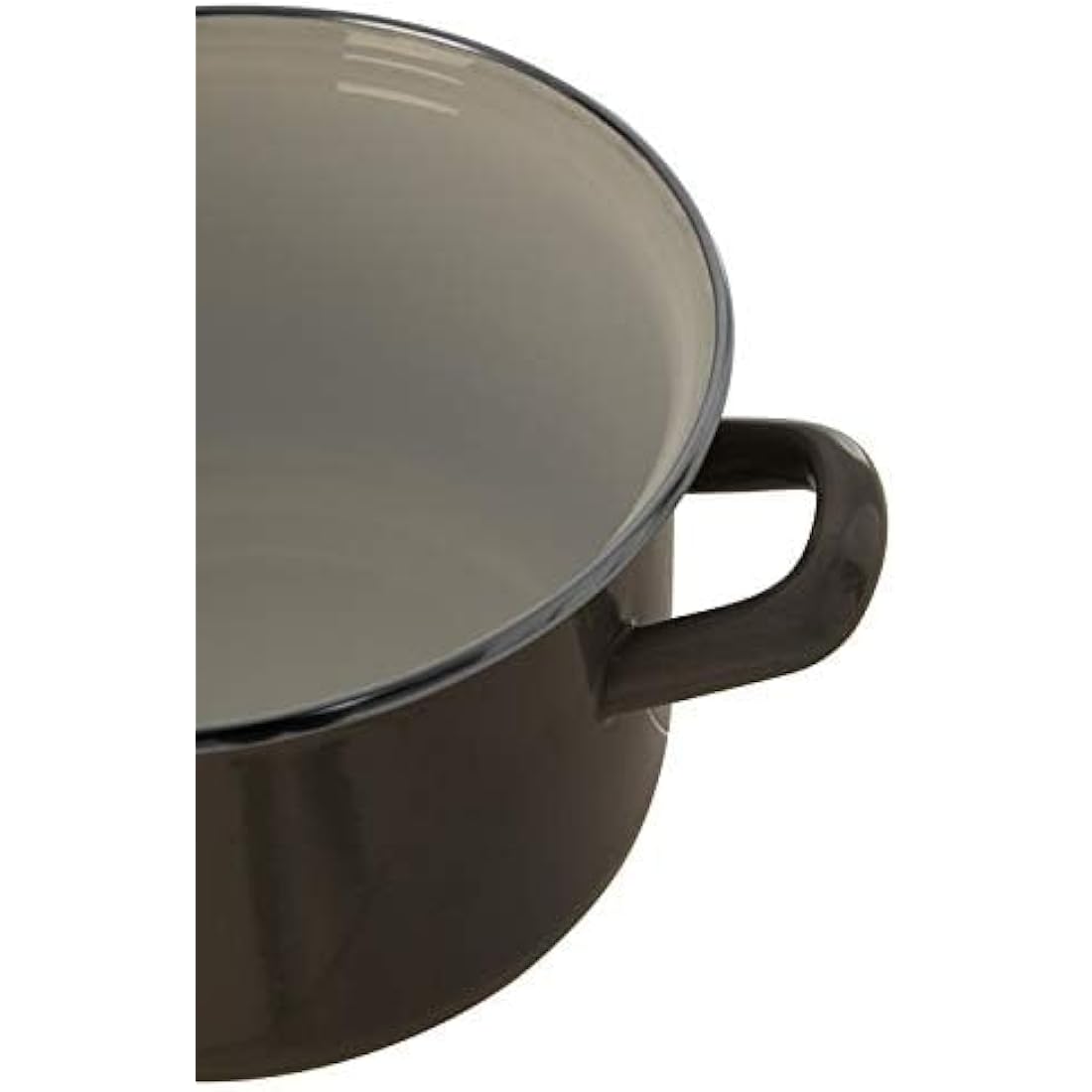 Premier Housewares 0104573 Porter Casserole Dish with Lid, Enamel, 2 liters, Grey