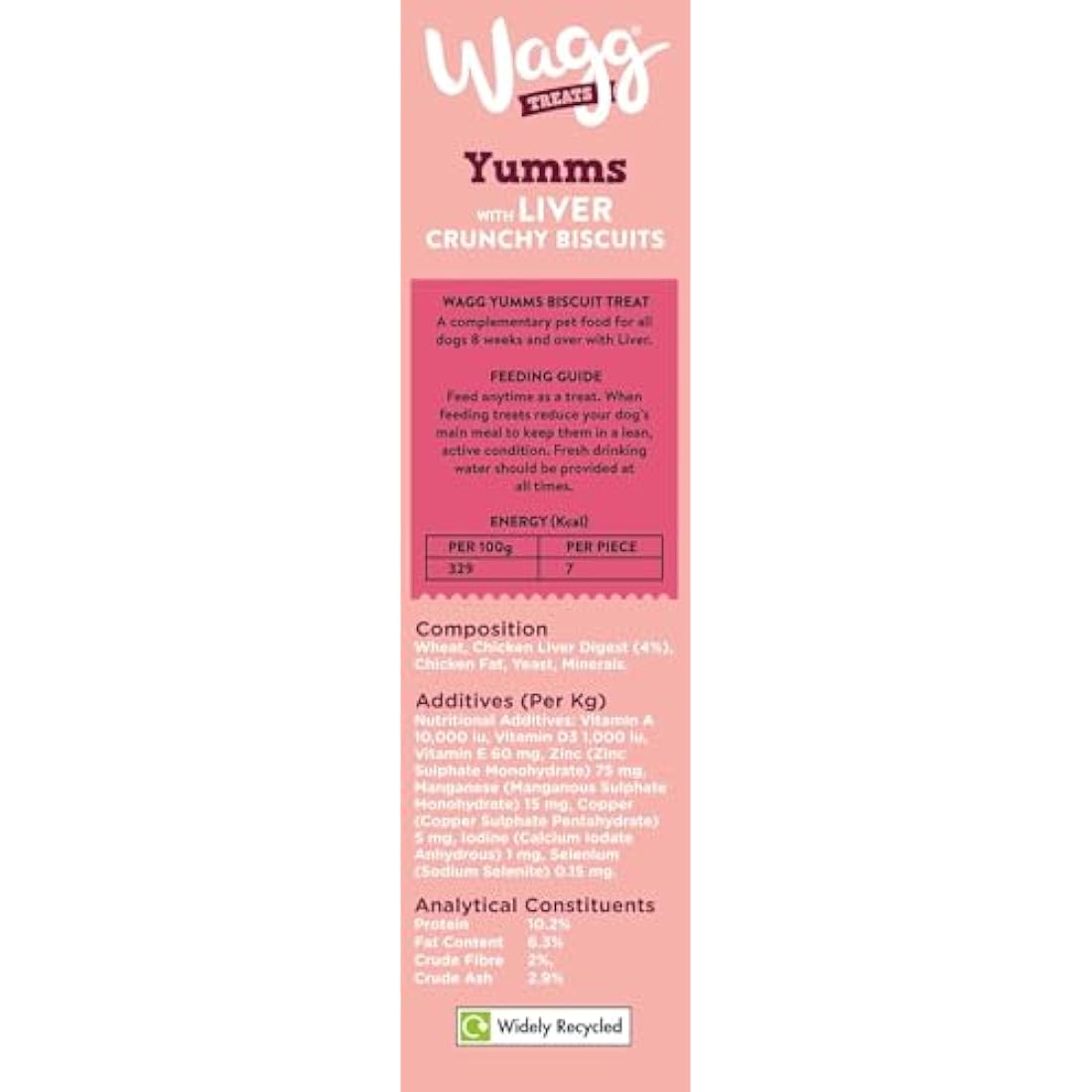 Wagg Yumms Liver Dog Treats 400g (Pack of 5) - Oven Baked