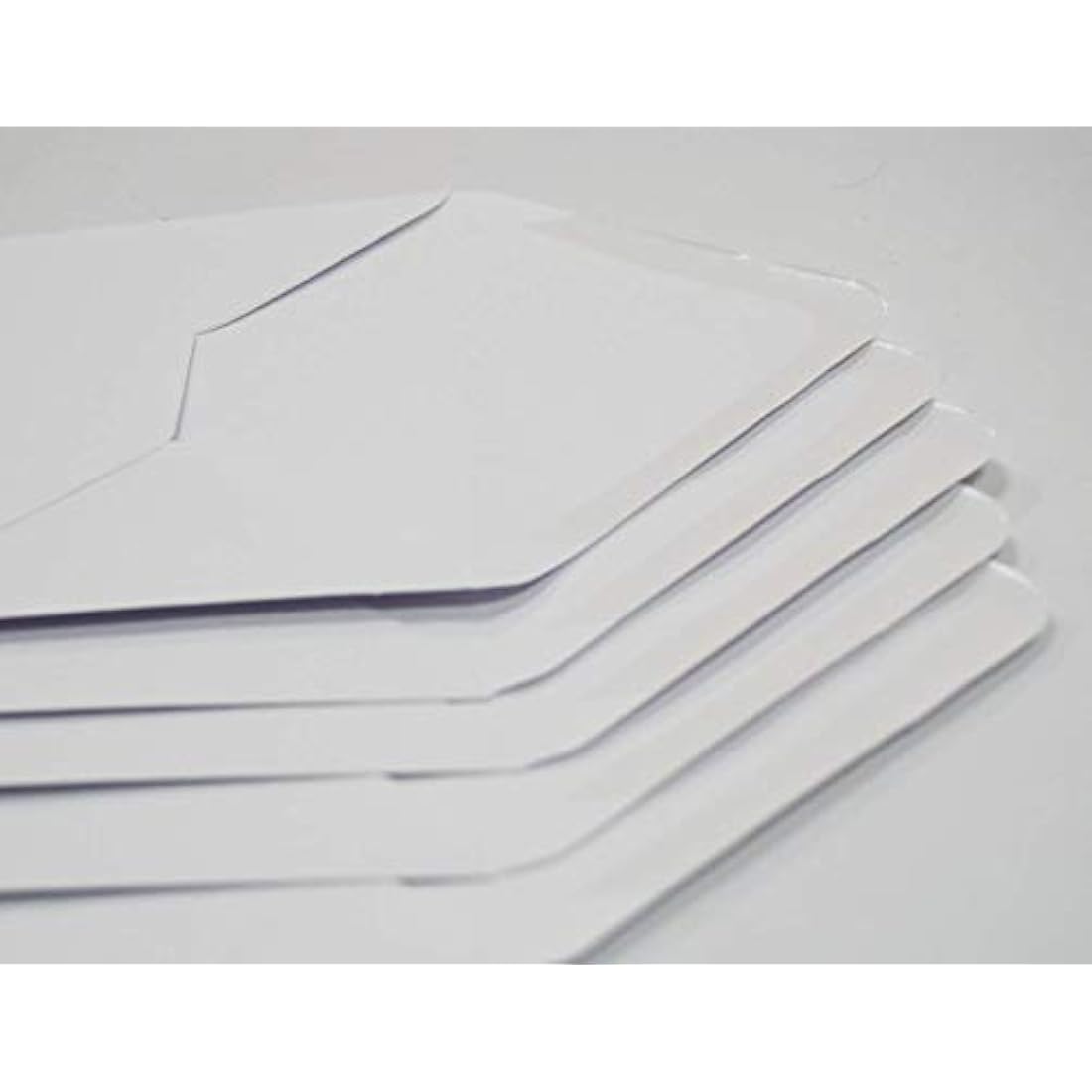 Craft UK W103 6 x 6 Inch Linen Card and Envelope Pack of 50 - White
