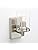 Yosoan Modern Glass Wall Sconce, Cylinder Up Wall Light Fitting for Kitchen, Restaurant, Living Room, Bedroom Bedside (Brushed)