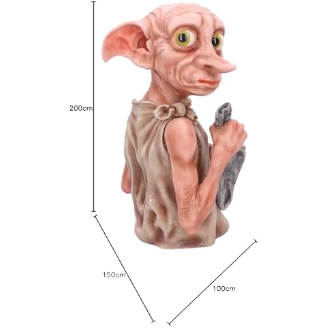 Nemesis Now Officially Licensed Harry Potter Dobby Bust, 30cm, Pink