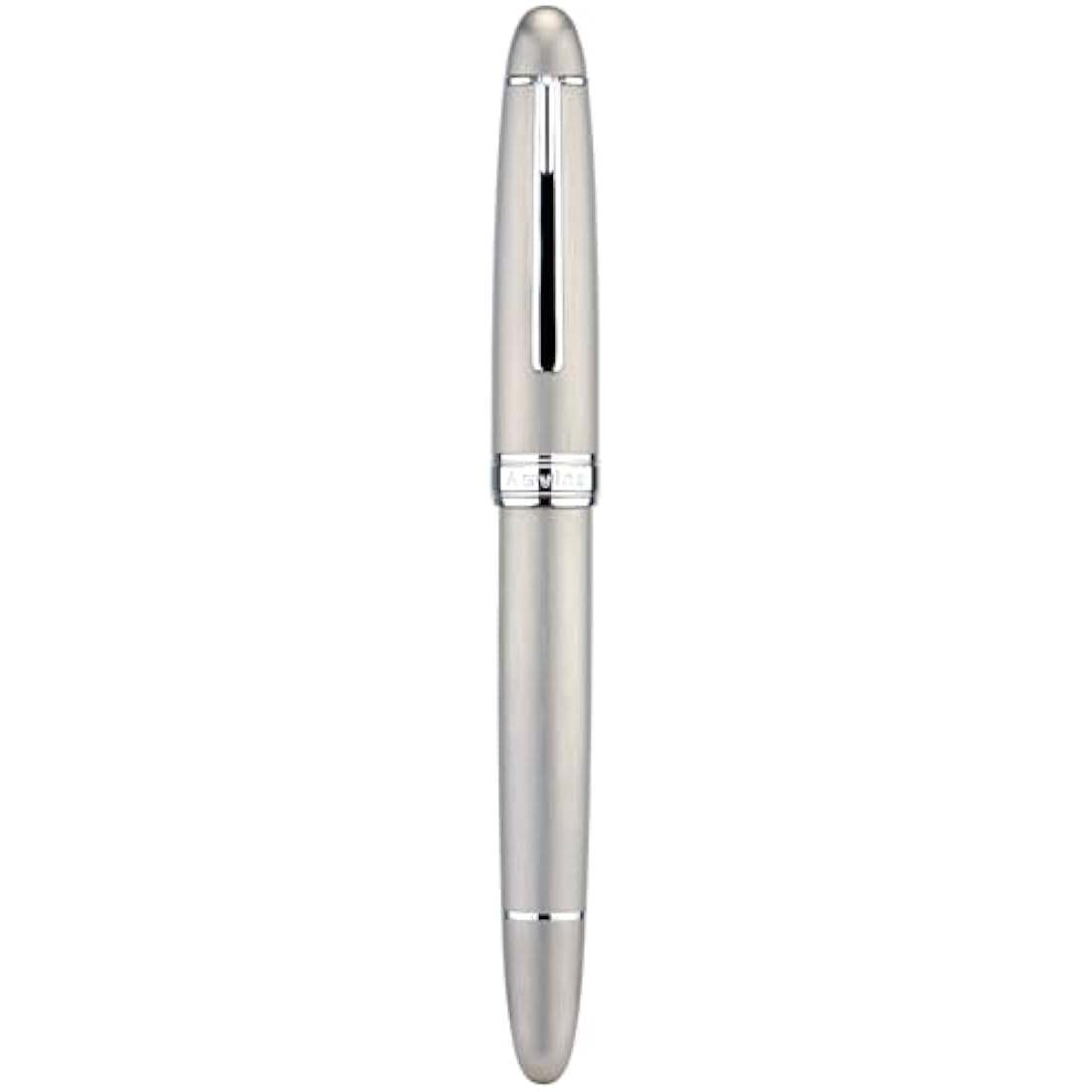 Asvine J16 Brushed Titanium Fountain Pen Jowo Extra Fine Nib Piston Filling, Ink Window, Wrench & Box