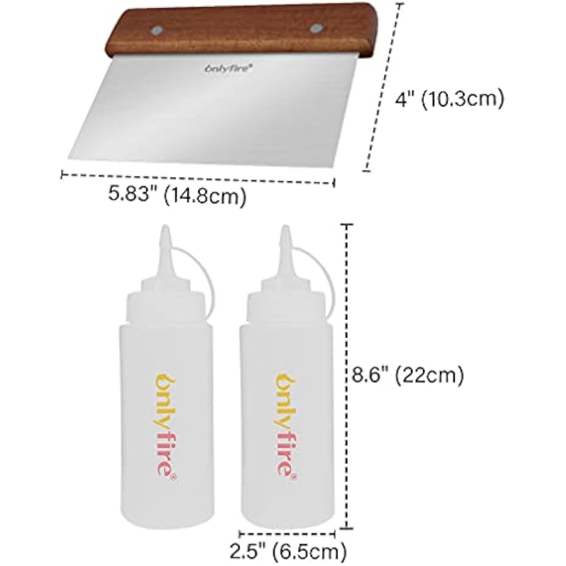 Onlyfire Multi-purpose Griddle Spatula Set - Fits Blackstone Grill and Other Grills