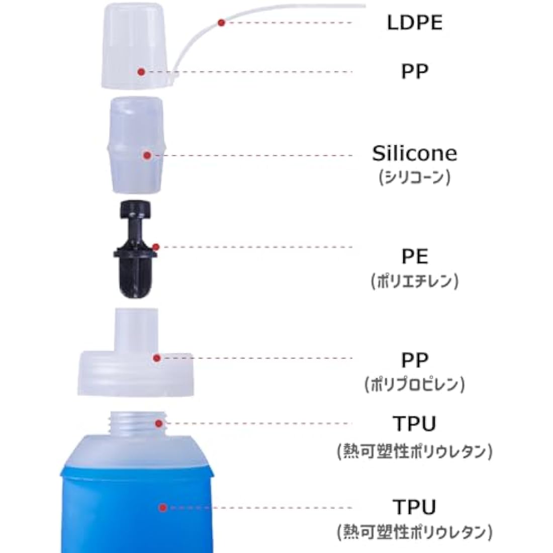Azarxis TPU Soft Flask Collapsible Water Bottle