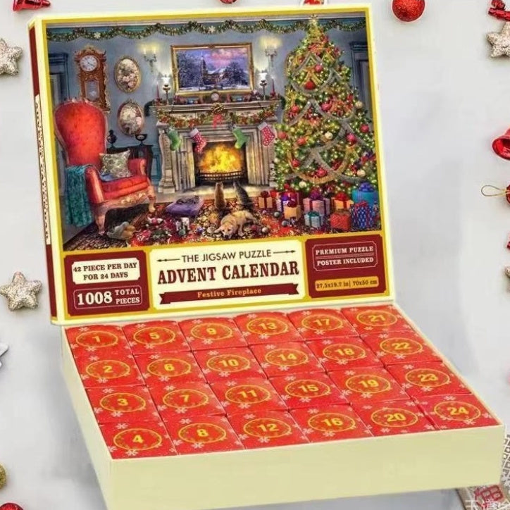 Christmas Advent Calendar Puzzle - 24 Days of Jigsaw Fun | Unique Holiday Countdown with Daily Puzzle Surprises