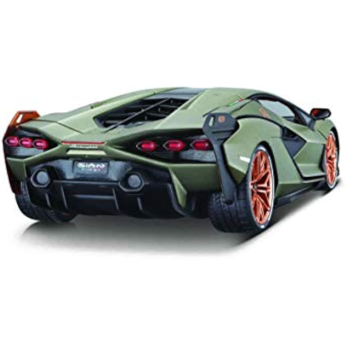 Bburago LAMBORGHINI SIAN Super Car - 1:18 Scale - Incredibly Detailed Die-Cast Replica Collectible Model Vehicle, Green