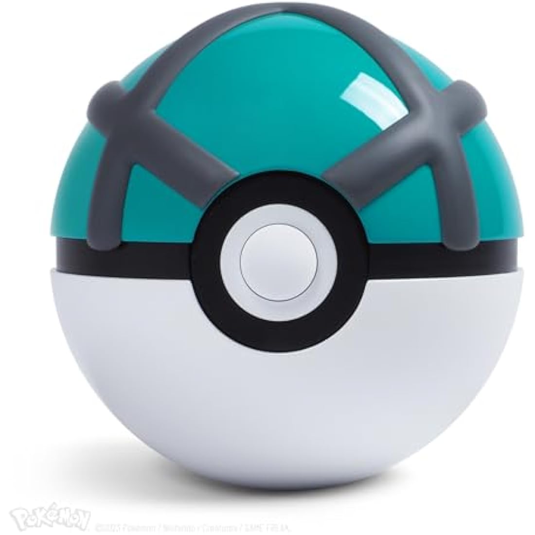 The Wand Company Original Poké Ball Authentic Replica - Realistic, Electronic, Die-Cast Poké Ball with Display Case Light Features – Officially Licensed by Pokémon