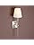 Yosoan Lighting 2 Sets of Vintage Loft Bar Modern Linen Lampshade Wall Light Fittings, Hotel Beside Bed Wall Lamp E27 Screw (Brushed)