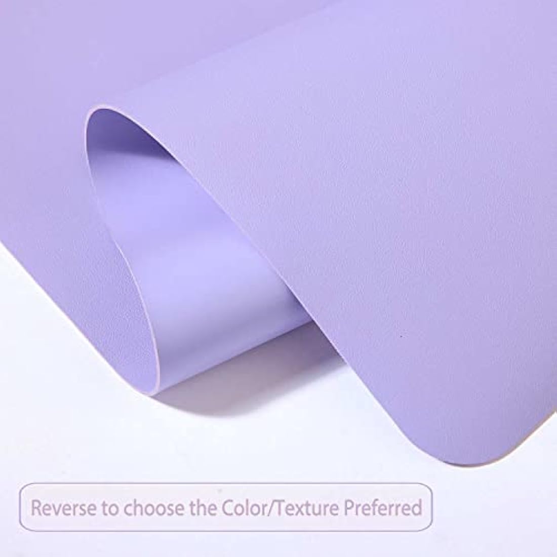 Desk Pad Large, Desk Mat, Extended Mouse Mat, Mouse Pad L, Desk Blotter, DOBAOJIA Laptop Pad Writing Pad for Office/Home, Dual-Side Use PU Leather Waterproof 35.4" X 16.9"(Purple/Purple)