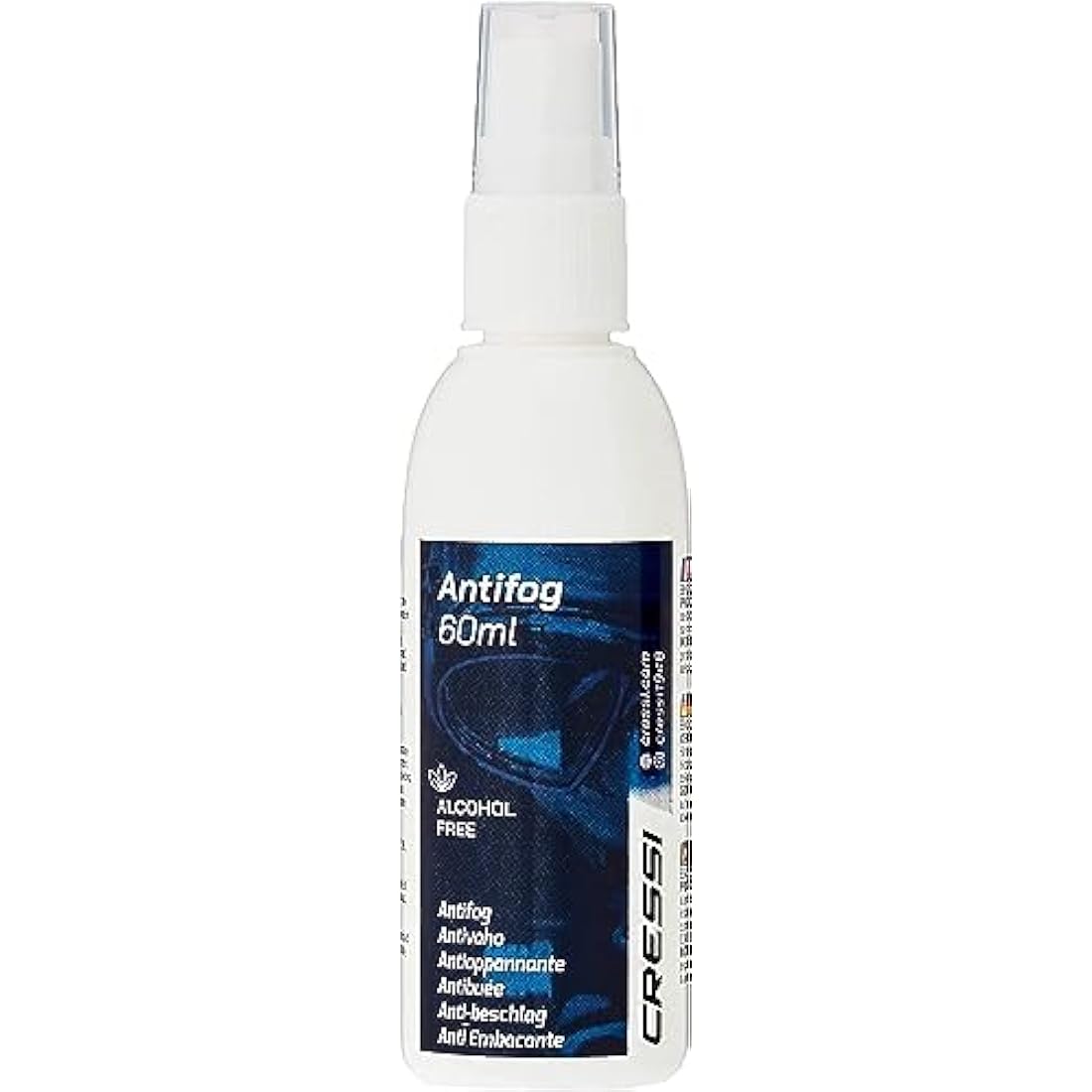 Cressi Anti-Fog 60Ml- 4 Pack, Trasparente