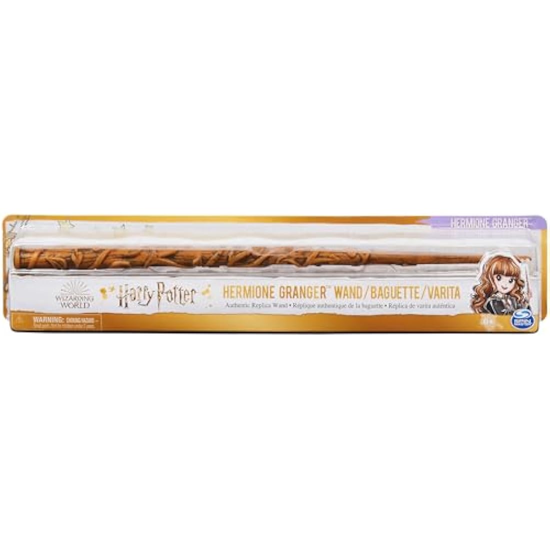 Official Wizarding World 12-inch Hermione Granger Wand with Authentic Details Kids Harry Potter Dress Up Toys for Pretend Play for Girls and Boys Ages 6 and up