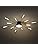 Modern LED Ceiling Light,12+1 Heads Semi Flush Mount Black Chandeliers Ceiling Lighting for Bedroom Living Room Kitchen Dining Room Restaurant