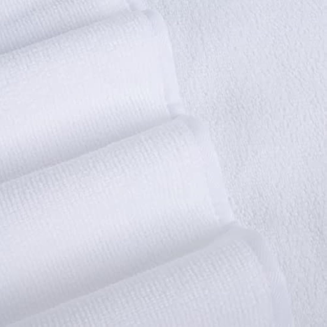 POLYTE Quick Dry Lint Free Microfibre Bath Towel, 76 x 145 cm, Pack of 4 (White)