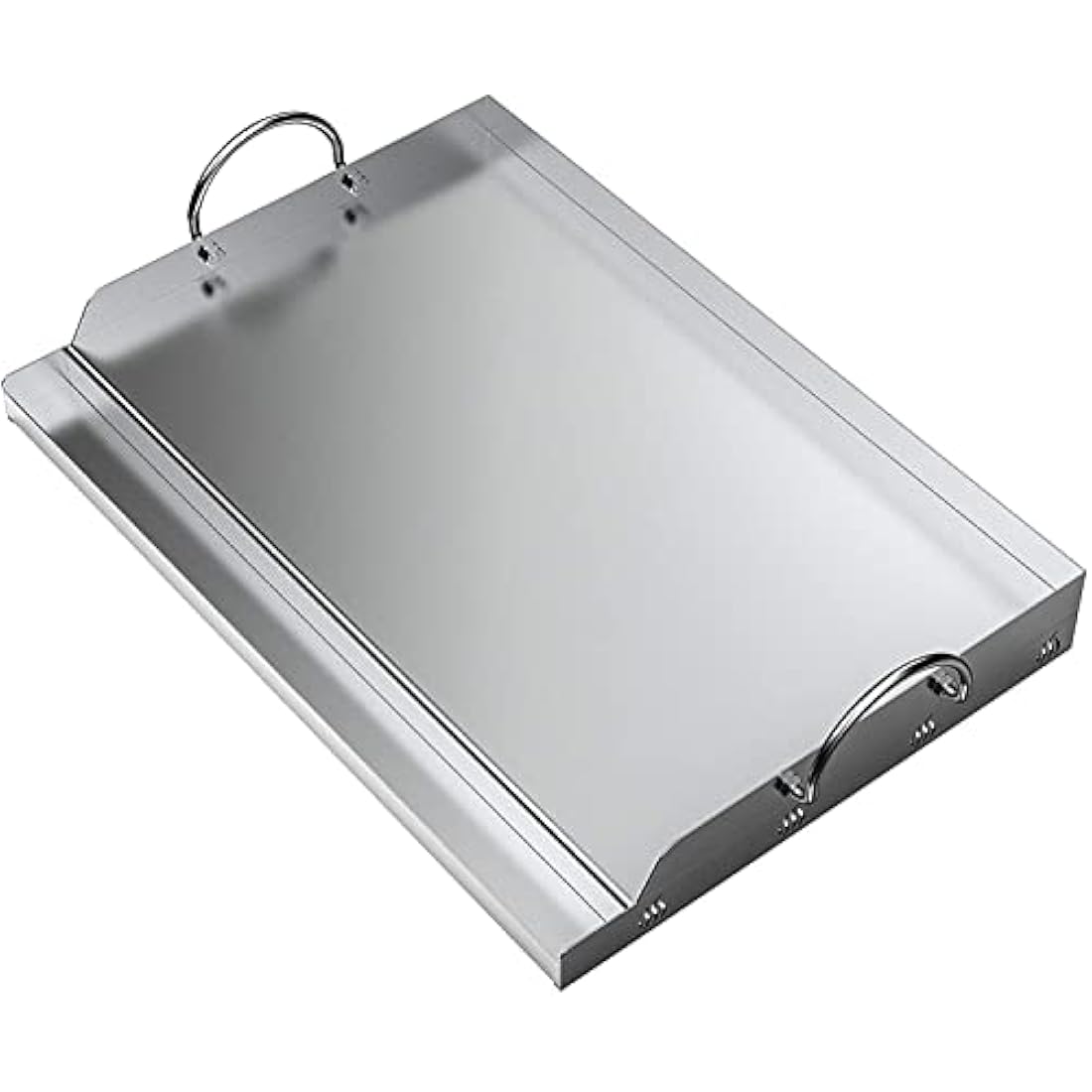Onlyfire Stainless Steel Rectangle Griddle Plancha for Most BBQ Gas Grills and Charcoal Grills(58.4x40.6cm)